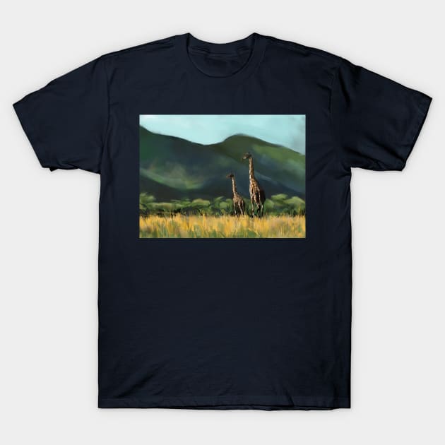 Giraffes T-Shirt by covostudio